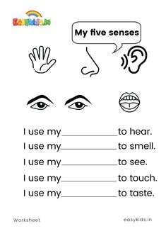 worksheet for kids to learn how to use the words in their speech skills