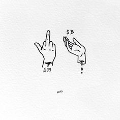 two fingers pointing at each other in different directions