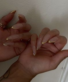 Nagel Tips, Gold Nail, Stick On Nails, Prom Nails, Artificial Nails, Chrome Nails, Gold Nails, False Nails, Wedding Nails