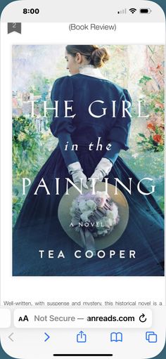 the girl in the painting by tea cooper on an instagramted post from book review