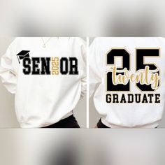 Senior 2025 Graduate Gildan Unisex Style Sweatshirt Senior Hoodies, 2025 Graduate, Graduation Designs, Project Graduation, Senior 25