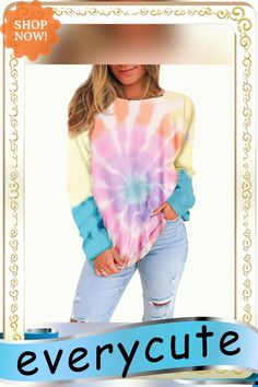 Yellow Ombre Tie Dye Loose Style Sweatshirt Tie-dye Long Sleeve Sweatshirt For Spring, Cheap Casual Tie-dye Sweatshirt, Ombre Tie Dye, Tie-dye Long Sleeve Sweatshirt For Loungewear, Cotton Tie-dye Hoodie Sweatshirt, Oversized Tie-dye Hand Dyed Sweatshirt, Yellow Ombre, Style Sweatshirt, Winter Sweatshirt