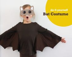 Halloween Costumes Kids Homemade, Halloween Costume Patterns, Bats For Kids, Halloween Infantil, Kids Homemade, Diy Costumes Kids