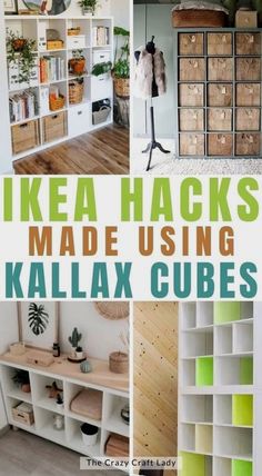 ikea hacks made using kallax cubes