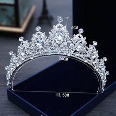 Wedding Hair Accessories Headpieces, Wedding Hair Tiara, Bridal Crown Crystal, Hair Tiara, Tiara Accessories, Wedding Tiara Hairstyles, Bridal Crown Tiara, Crown Silver, Crystal Bridal Tiaras