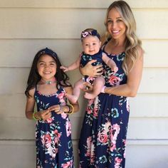 PatPat Mommy and Me dress is a beautiful summer outfit featuring a navy blue background with vibrant floral prints. This dress ensures both elegance and comfort for mom and daughter, making it perfect for mommy and me outfits and mom and daughter matching outfits. Take advantage of Walmart clothing deals and explore our clearance sale clothes, including baby clearance, clearance girl clothes, and kid clothes clearance. Ideal for clearance baby shopping, back to school clothes, and baby girl gift Mom And Daughter Matching, Tank Dresses, Mommy And Me Dresses, Sister Outfits, Newborn Swaddle, Casual Tanks, Mommy And Me Outfits, Sling Dress, Dresses Blue