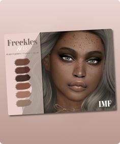 Sims 4 Skins / Skindetail CC: IMF Freckles N 15 By Izziemcfire