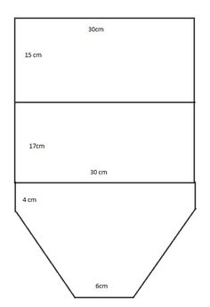 a diagram showing the size and width of a neck tie, with measurements for each piece