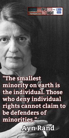 Wisdom so simple yet understood by so few... #aynrand #tiltright Entitled Parents, Ayn Rand Quotes, Individual Rights, Ayn Rand, We The People, Deep Thoughts