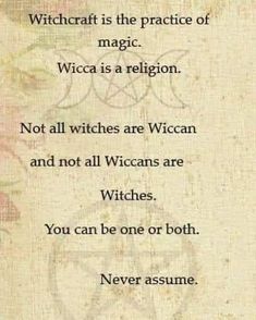 a poem written on paper with an image of witches and the words witch is the practice of magic