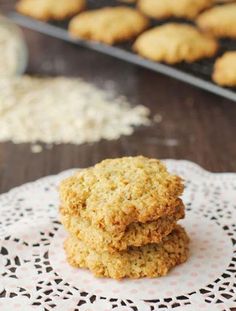 Oatmeal Cookies Flourless Oatmeal Cookies, Best Gluten Free Cookies, Oatmeal Pie, Healthy Apple Crumble, Best Oatmeal Cookies, Oatmeal Cookies Easy, Healthy Birthday, Flourless Peanut Butter Cookies, Flourless Cookies