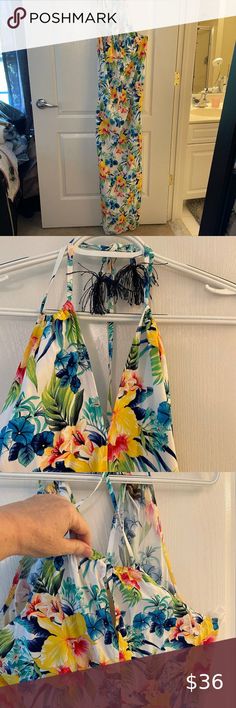 TOMMY BAHAMA TROPICAL PRINT MAXI DRESS NWOT - XL Retailed at $120 Disc. shipping Tropical Print Maxi Dress, Strap Maxi Dress, Spaghetti Strap Maxi Dress, Me When, Tropical Print, Tommy Bahama, Maxi Dress, Dresses Skirts, Dresses