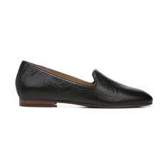 Willa Slip on Flat Sleek Slip-on Formal Flats, Chic Workwear Slip-ons With Removable Insole, Chic Flat Slip-ons With Branded Insole, Business Casual Cushioned Slip-on Flats, Chic Business Casual Flat Slip-ons, Chic Business Slip-ons With Leather Footbed, Flat Slip-ons With Branded Insole For Business Casual, Elegant Flat Slip-ons For Work, Chic Office Slip-ons With Removable Insole