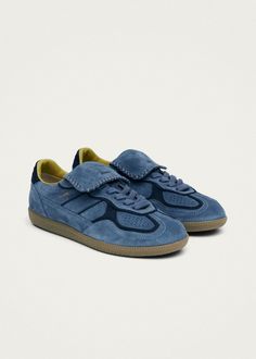 Tb.490 Club Suede Blue Leather Sneakers | ALOHAS