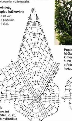 the diagram shows how to crochet an ornament in two different directions