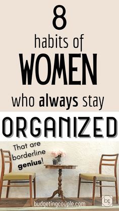 the eight habitts of women who always stay organized