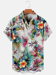 Tommy Vercetti Hawaiian Shirt, Aloha Shirt, Summer Gift, Father's Day, Mother's Day, Hawaiian Gift, Funny Hawaiian Shirt Hawaii Men, Flower Hawaii, Floral Shirts, Printed Shirts Men, Tropical Design, Floral Print Shirt, Mens Hawaiian Shirts, Vintage Shorts, Casual Clothing