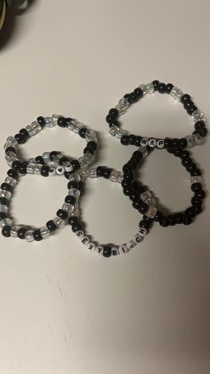 Set of 5 matching/themed Kandi Beaded Bracelets.  Perfect for Lost Lands Order to get it them in time! Made with stretchy string! Emo Kandi, Concert Bracelets, Bracelets Kandi, Scene Clothes, Rave Bracelets, Scene Jewelry, Kandi Inspo, Beaded Braclets, Lost Lands