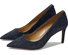 Women's MICHAEL Michael Kors Alina Flex Pump | Zappos.com Party High Heels With Heel Tab, Glamorous Pointed Toe Office Heels, Glamorous Pointed Toe Heels For Office, Glamorous Heels For Workwear, Glamorous Heels For Work, Navy Blue Pumps, Blue Pumps, Product Reviews, Women's Pumps