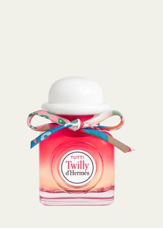 Get free shipping on Hermès Tutti Twilly d'Hermés Eau de Parfum, 2.8 oz. at Bergdorf Goodman. Shop the latest luxury fashions from top designers. Silk Twill Scarf, Twilly, Womens Fragrances, Silk Twill, All Things Beauty, Objects Design, Bottle Design, Women Fragrance, Silk Ribbon