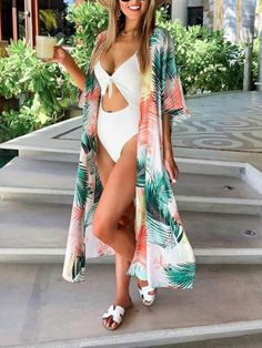 Buy More, SAVE More!

Length: 136cm
Shoulder: 90cm
Size: Free Size
Style: vacation, beach Beach Tunic Dress, Beach Cardigan, Beach Dress Summer, Beach Tunic, Long Kaftan, Long Beach Dress, Leaves Print, Beach Swimsuit, Beachwear For Women