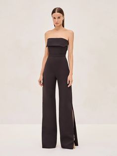 Our Kaye Jumpsuit is the perfect choice for any occasion. Featuring a square neckline, straight leg, and classic chest flap, this timeless piece will last for seasons to come. Skirt Jumpsuit, Square Necklines, Skirt Pants, Square Neckline, Jacket Tops, Timeless Pieces, Blazer Jacket, Jumpsuit Romper, Ready To Wear