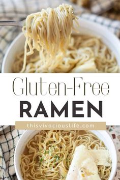 this gluten - free ramen is the perfect way to use up leftover noodles