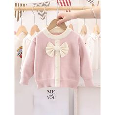 Forced to wrong size: 106x106, natural is 800x800! White Winter Sweater For School, Pink Winter Sweater For School, Playful White Knitted Top, Cheap Kawaii Winter Sweater, Affordable Cotton Kawaii Sweater, Toddler Girl Christmas Sweater, Kawaii Sweaters & Cardigans, Toddler Girl Cardigan, 9 Month Old Baby