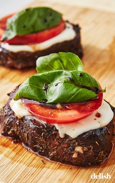 some food is sitting on a cutting board