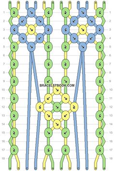 the diagram shows how many different types of chain diagrams are used to create this pattern