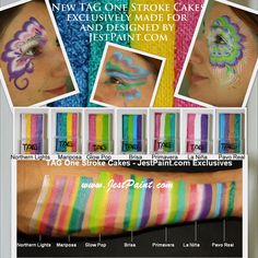 Face Paint Art, Face Painting For Kids, Face Paint Designs, Face Painting Inspiration, Rainbow Cakes