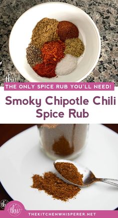 the only spice rub you'll need smoky chipotle chili spice rub