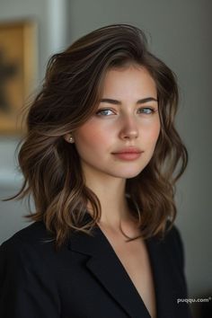 Shoulder Length Layered Hair, Heart Face Shape, American Beauty, Medium Hair Cuts, Shoulder Length Hair, Stylish Hair, Medium Length Hair Cuts, Layered Hair, Length Hair