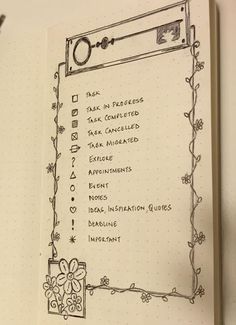 an open notebook with some writing on it