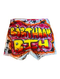 I will paint the shorts with a new and cool design. Over 100 people satisfied. Fun Graphic Print Bottoms For Streetwear, 90s Theme Party Outfit, 90s Theme Party, 90s Theme, Design Cool, Cool Design, Skorts, Theme Party, Dark Red