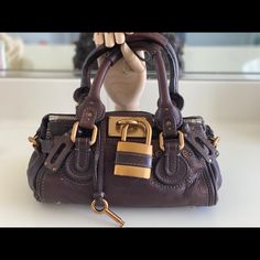 Calfskin Good Condition Rarely Used. No Low Baller!! Chloe Marcie Bag, Chloe Bags, Chloe Handbags, Leather Satchel Handbags, Medium Handbags, Coach Tote, Black Leather Handbags, Chloe Bag, Satchel Handbags