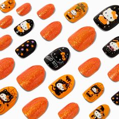 Hello Kitty® Claire's Exclusive Halloween Press On Vegan Faux Nail Set - 24 Pack Hello Kitty Halloween Nails, Slay Funny, Halloween Preppy, Claire's Nails, Faux Nails, Hello Kitty Shop, Cartoon Nails, Hello Kitty Halloween, Nails For Kids