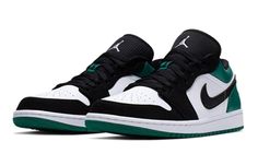 Nike Air Jordan 1 Low GS Mystic Green 553560-113 Jordan 1 Low Mystic Green, Jordan Retro 1 Low, Black Mystic, Vapour Max Nike, Jordan Low, Jordan Retro 1, Womens Air Jordans, Nike Air Jordan Retro