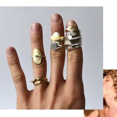 JEWELLERY : seb brown Wheat Ring, Objects Drawing, Clothing Shopping List, Brown Ring, Modern Rings, Brown Rings, Sand Casting