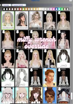 an image of many different types of women in the webpage for hair salons