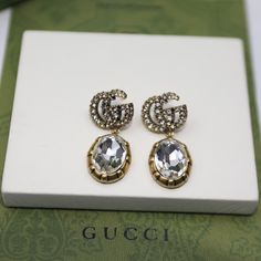 Gucci Earrings Gucci Earrings, Louis Vuitton Shirt, Chanel Shirt, Gucci Jewelry, Jewels Rings, Gucci Gg Marmont, Luxury Products, Loafer Mules, Belt Accessories