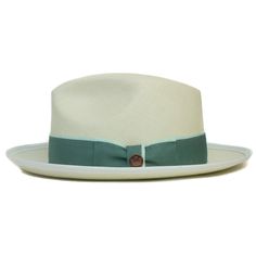 Details matter, and Hartman doesn’t shy away from that idea with its contrast edge binding and layered grosgrain hat band. Go out with the added protection of 50 UPF provided by Hartman’s 100% toquilla body. | Goorin Hartman Oval in White/Blue, size XL Straw Fedora, Wide Brim Fedora, Hot And Humid, Color Grouping, Mint Blue, Sock Gifts, Hat Band, Wide Brimmed, Back Strap