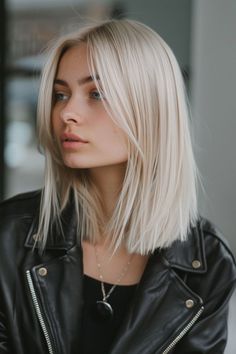 Whether you’re seeking a subtle change or a bold new look, we’ve got you covered with over 50 fabulous medium length hairstyle ideas to inspire your next salon visit or DIY hair adventure. From sleek bobs to tousled waves, vibrant hues to natural textures, you’ll find all the medium-length hair inspo you need! Let’s dive into these chic medium-length hairstyle ideas that are bound to elevate your look and leave you feeling confident and fabulous! Blonde Haircuts Shoulder Length, Long Bob Haircuts Blonde Shoulder Length, Blonde Medium Hairstyles, Chic Medium Length Haircut, Medium Bob Blonde, Shoulder Length Haircut Blonde, Shoulder Length Blonde Hair Straight, Blonde Lob Straight, Shoulder Blonde Hair