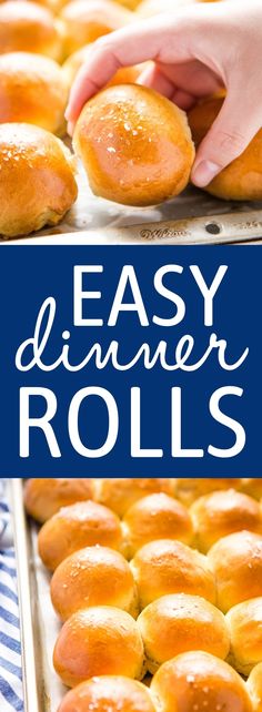 easy dinner rolls are the perfect appetizer for any family