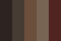 the color palette is brown and has many different shades to choose from, including red