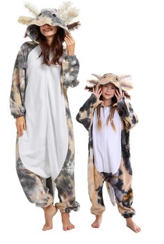 PRICES MAY VARY. Unisex-adult onesie pajamas, button closure and zipper closure for different size, easy to put on and take off, unique and convenient. Comfortable ultra-soft plush material that are soft to touch and keep you warm. Multifunctional jumpsuit, suitable for Party, Halloween, Christmas, carnival, cosplay costume, pajamas, homewear, birthday, loungewear, New year, etc. Special animal cartoon design and vivid image makes you stylish and adorable. Perfect gift for your family and friend Axolotl Costume, Adult Onesie Pajamas, Cute Onesie, Animal Onesie, Animal Pajamas, Halloween Onesie, Unisex Onesies, Christmas Carnival, Pajamas For Women