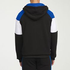 Akademiks colorblock men's zip hoodie is made from a soft fleece making it perfect transitional, lightweight layer for your wardrobe. Cut for a loose-fit, it has the long sleeves and a side zip and slip pocket. Wear it with jeans or joggers for an effortlessly casual look. Closure Type: ZipperFit: Regular FitNeckline: Hooded NeckPockets: 2 Front Zip Pockets, 1 Front Zip PocketSleeve Length: Long SleeveSleeve Style: Cuffed SleeveFiber Content: 100% PolyesterFabric Description: FleeceCare: Machine Long Sleeve Hoodie With Double-lined Hood For Winter Sports, Black Military Style Long Sleeve Hoodie, Black Long Sleeve Track Jacket With Double-lined Hood, Outdoor Long Sleeve Windbreaker With Double-lined Hood, Nylon Long Sleeve Hoodie With Double-lined Hood, Mens Zip Hoodie, Zipper Hoodie, Zip Hoodie, Mens Long Sleeve