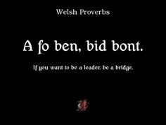 a black background with an image of a bird and the words'a fo ben, bid bont if you want to be a leader, be a bridge '