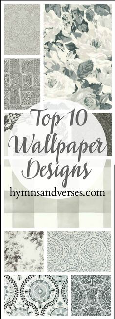 the top 10 wallpaper designs in this postcard collection are all handmade and ready to use