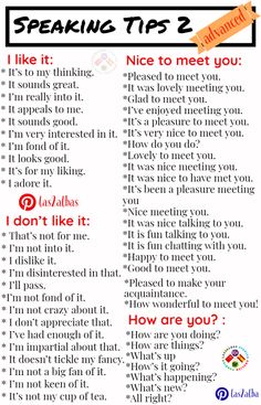 a poster with the words speaking tips 2